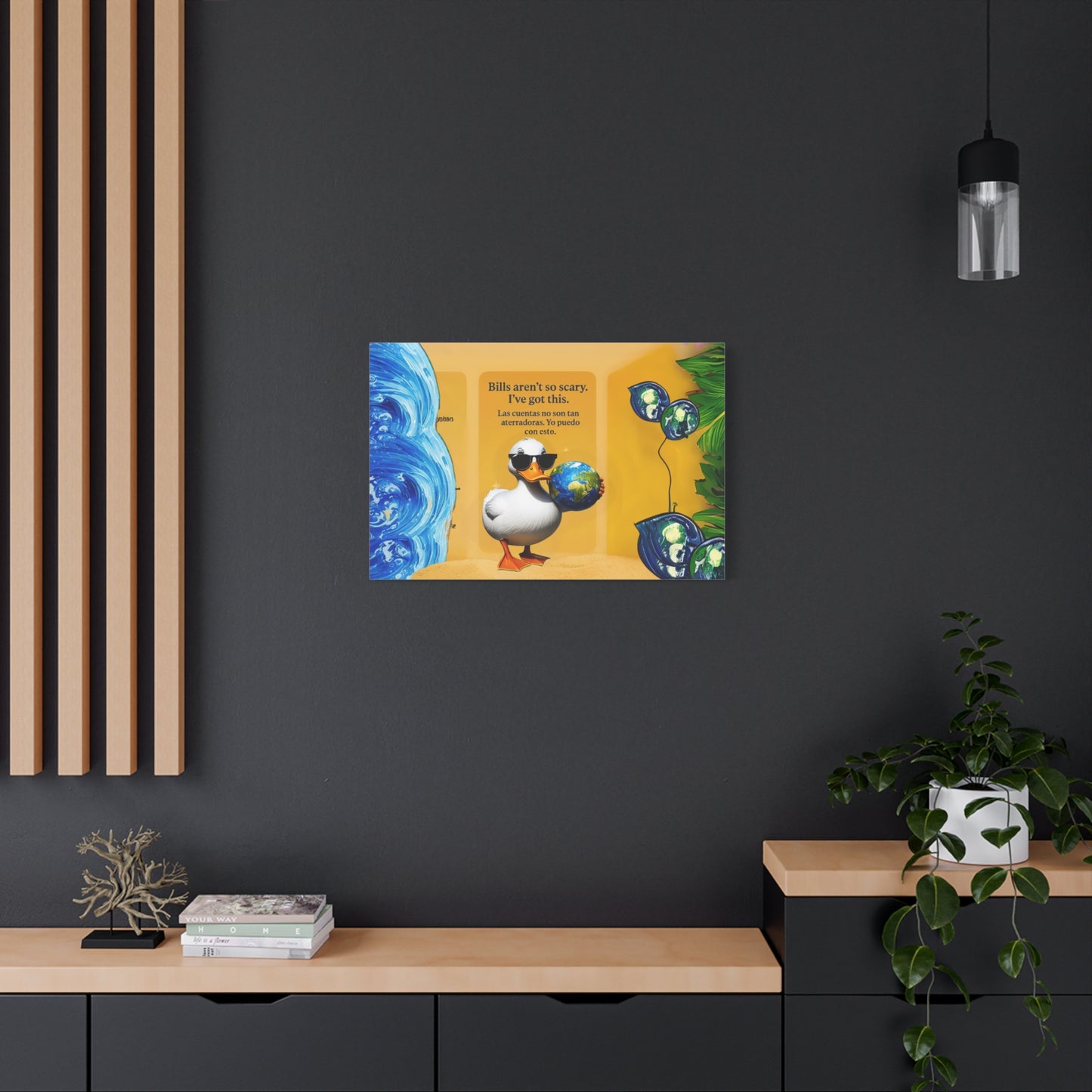 "you control the word", Inspirational Art Canvas Print, Motivational Wall Decor, Home Office Art, Encouragement Gift, Positive Vibes Decor