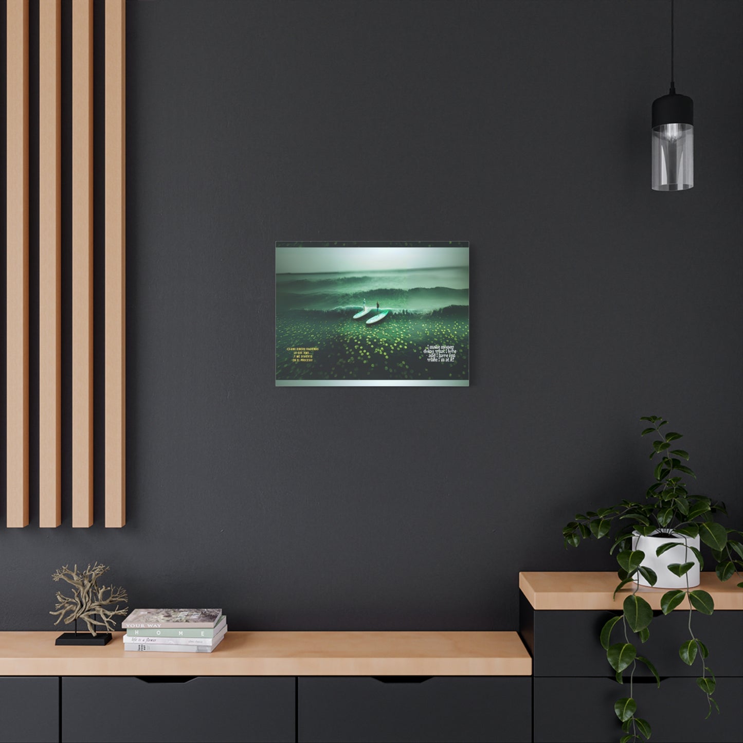 "Surfing Waves" Matte Canvas Art Print, Wall Decor for Beach Lovers, Ocean Photography, Inspirational Home Decor, Gift for Surfers