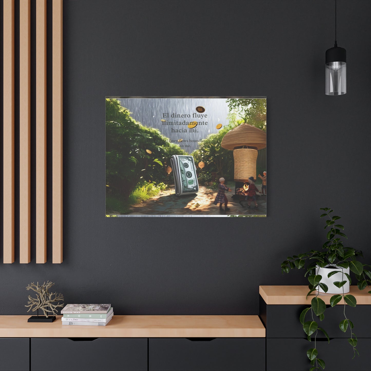 "Love and harmony" Motivational Canvas Art, Positive Wall Decor, Inspirational Quote, Home Office Artwork, Gift for Entrepreneurs, Money Affirmation