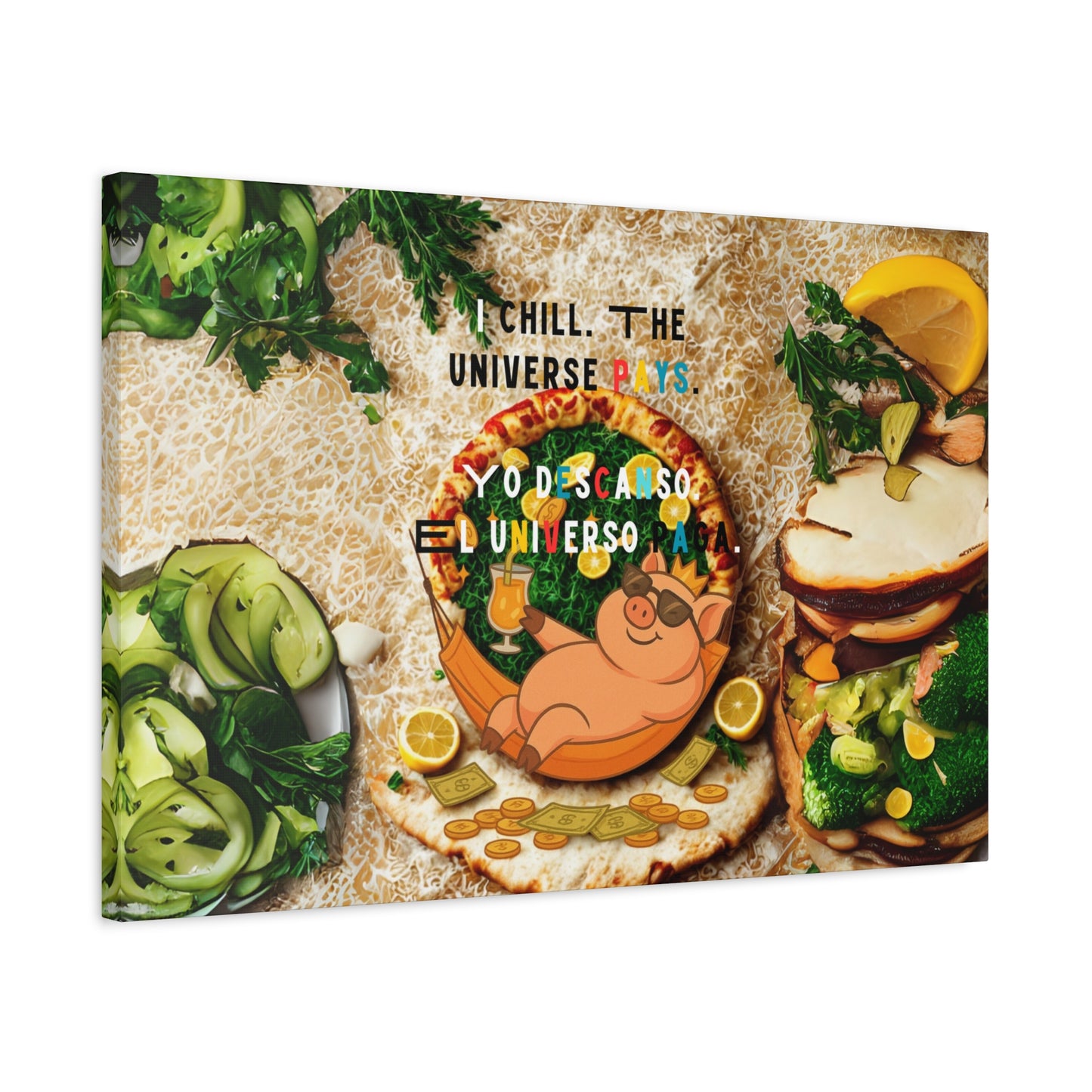 “Playful Universe Canvas Set – Dog, Pig & Duck Inspirational Wall Art”