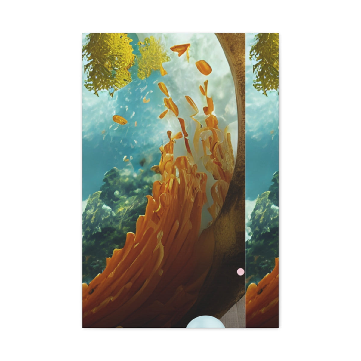 Cosmic Pup Triptych – Surreal Dog Wall Art