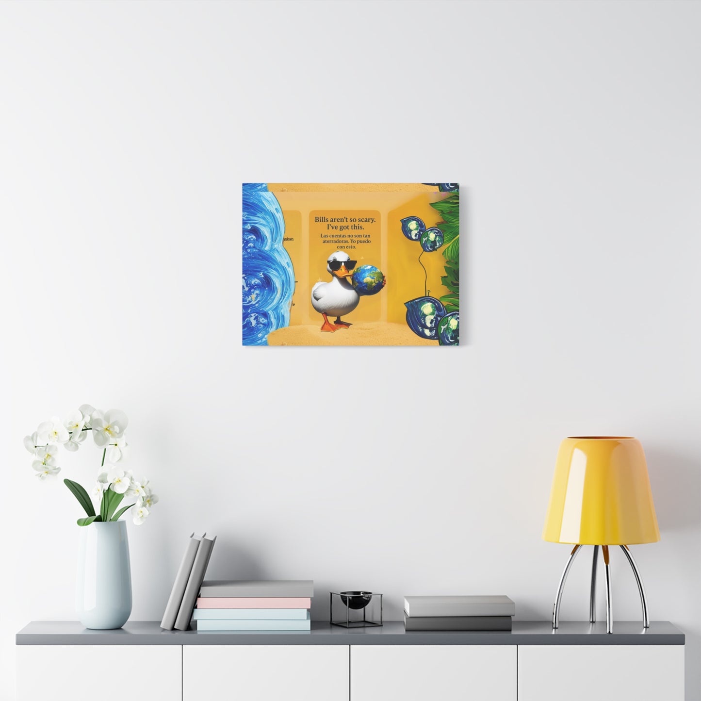"you control the word", Inspirational Art Canvas Print, Motivational Wall Decor, Home Office Art, Encouragement Gift, Positive Vibes Decor