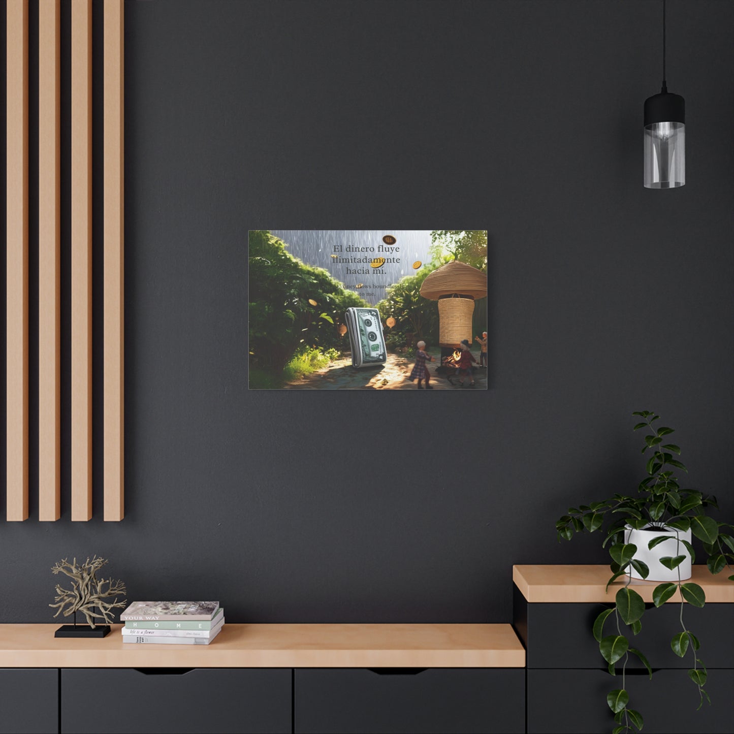 "Love and harmony" Motivational Canvas Art, Positive Wall Decor, Inspirational Quote, Home Office Artwork, Gift for Entrepreneurs, Money Affirmation