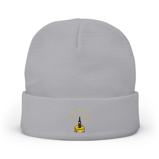 Mindful Drink your power beanie Embroidered , Meditation Gift, Yoga Beanie, Casual Streetwear Accessory