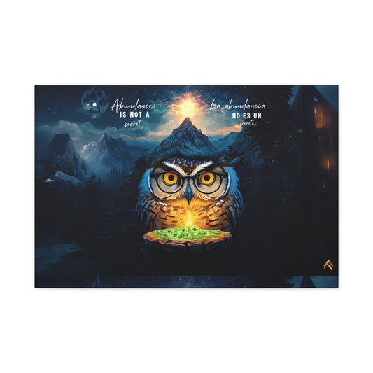 "Mystical Owl" Canvas Art, Enchanting Wall Decor for Nature Lovers, Spiritual Home Decoration, Unique Gift for All Occasions, Fantasy Artwork