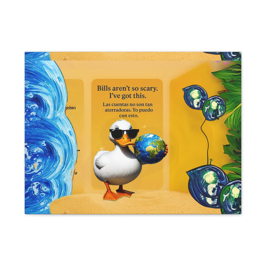 "you control the word", Inspirational Art Canvas Print, Motivational Wall Decor, Home Office Art, Encouragement Gift, Positive Vibes Decor