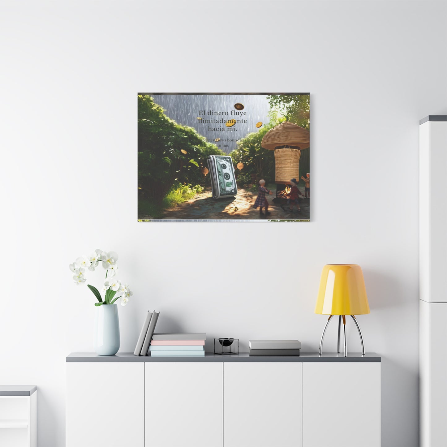 "Love and harmony" Motivational Canvas Art, Positive Wall Decor, Inspirational Quote, Home Office Artwork, Gift for Entrepreneurs, Money Affirmation