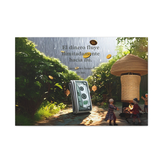 "Love and harmony" Motivational Canvas Art, Positive Wall Decor, Inspirational Quote, Home Office Artwork, Gift for Entrepreneurs, Money Affirmation