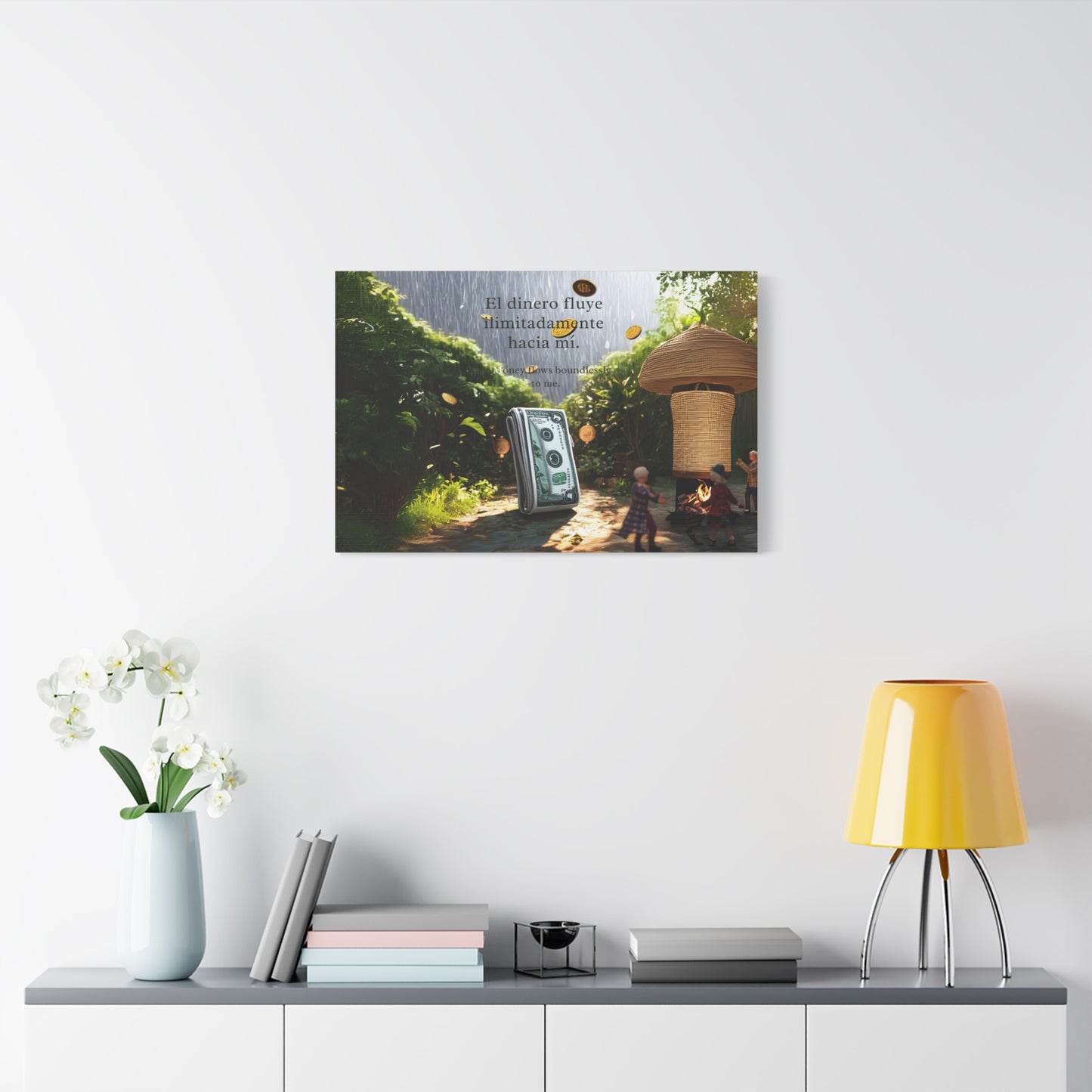"Love and harmony" Motivational Canvas Art, Positive Wall Decor, Inspirational Quote, Home Office Artwork, Gift for Entrepreneurs, Money Affirmation