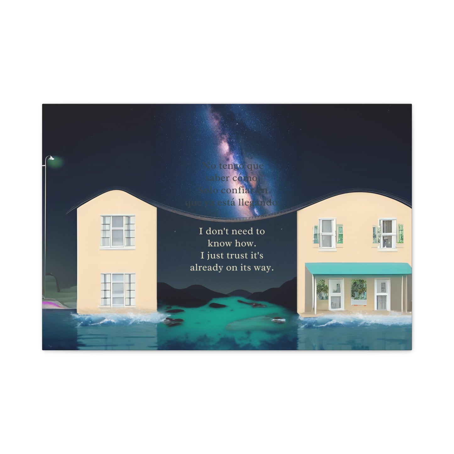 "PARARELL HOUSE" Inspirational Canvas Art Print, Motivational Home Decor, Gift for New Beginnings, Positive Vibes Wall Art, Home Office Decoration, [...]