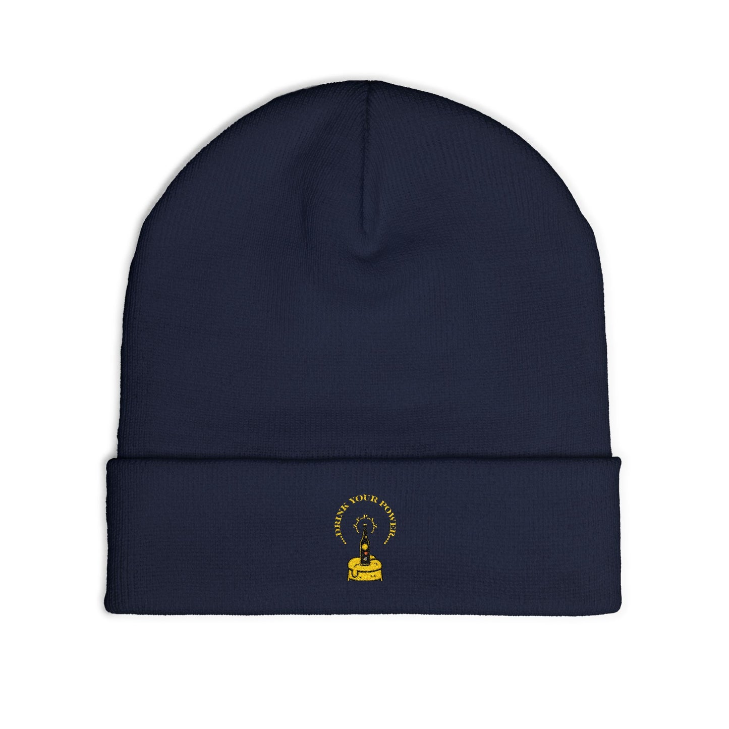 Mindful Drink your power beanie Embroidered , Meditation Gift, Yoga Beanie, Casual Streetwear Accessory