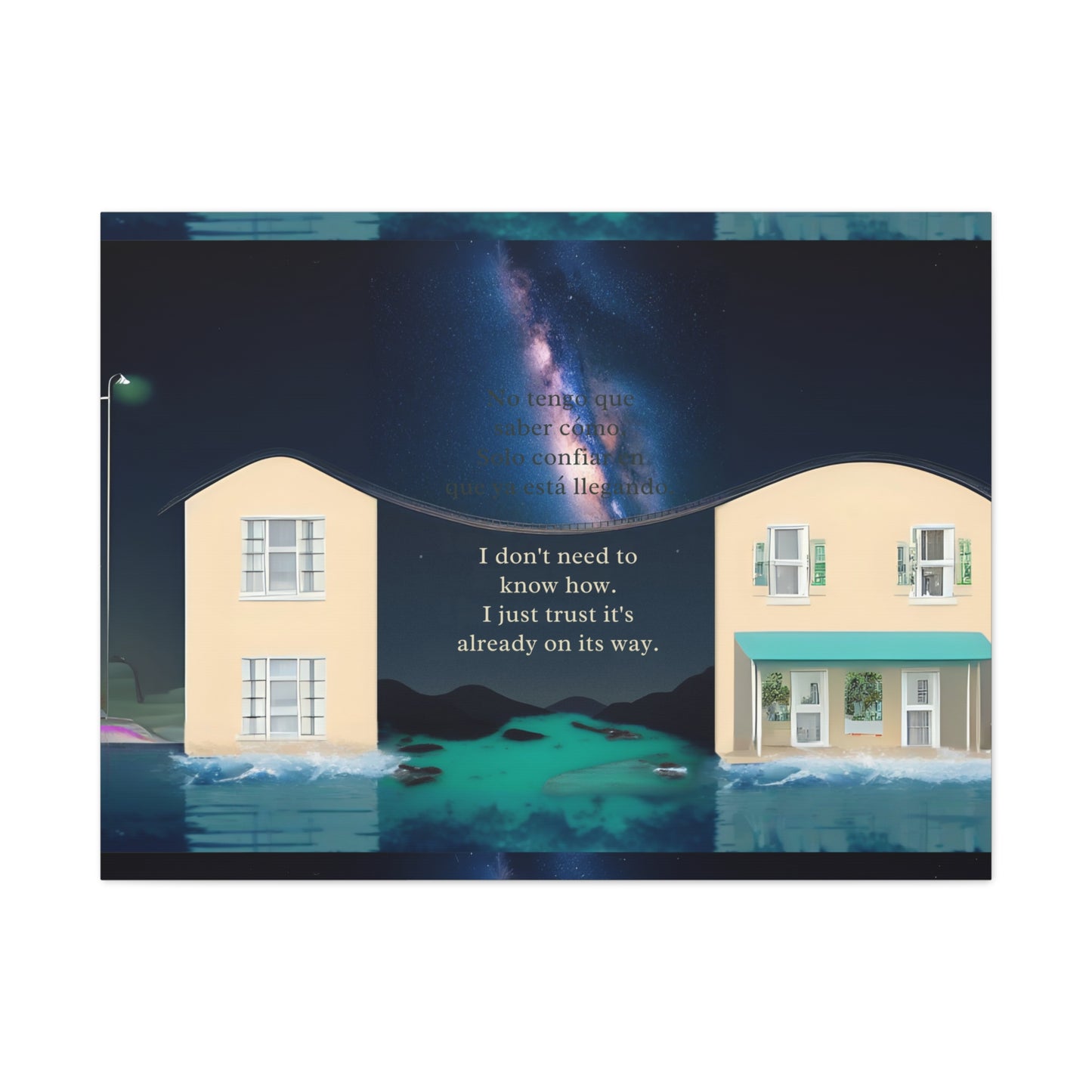"PARARELL HOUSE" Inspirational Canvas Art Print, Motivational Home Decor, Gift for New Beginnings, Positive Vibes Wall Art, Home Office Decoration, [...]