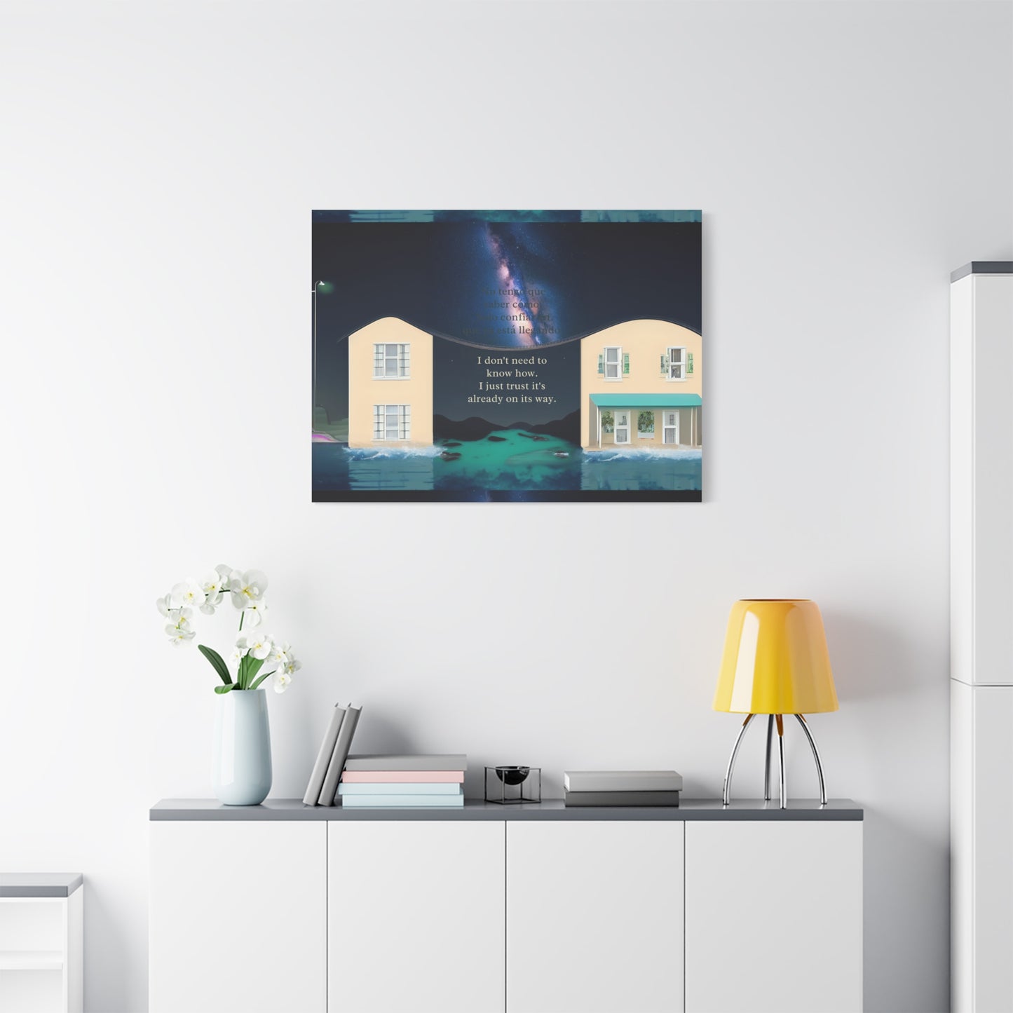 "PARARELL HOUSE" Inspirational Canvas Art Print, Motivational Home Decor, Gift for New Beginnings, Positive Vibes Wall Art, Home Office Decoration, [...]