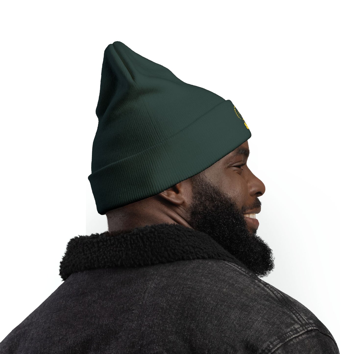 Mindful Drink your power beanie Embroidered , Meditation Gift, Yoga Beanie, Casual Streetwear Accessory
