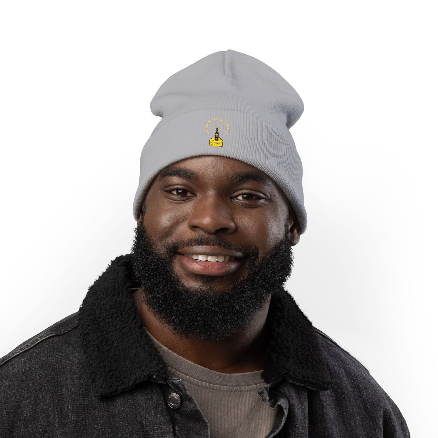 Mindful Drink your power beanie Embroidered , Meditation Gift, Yoga Beanie, Casual Streetwear Accessory