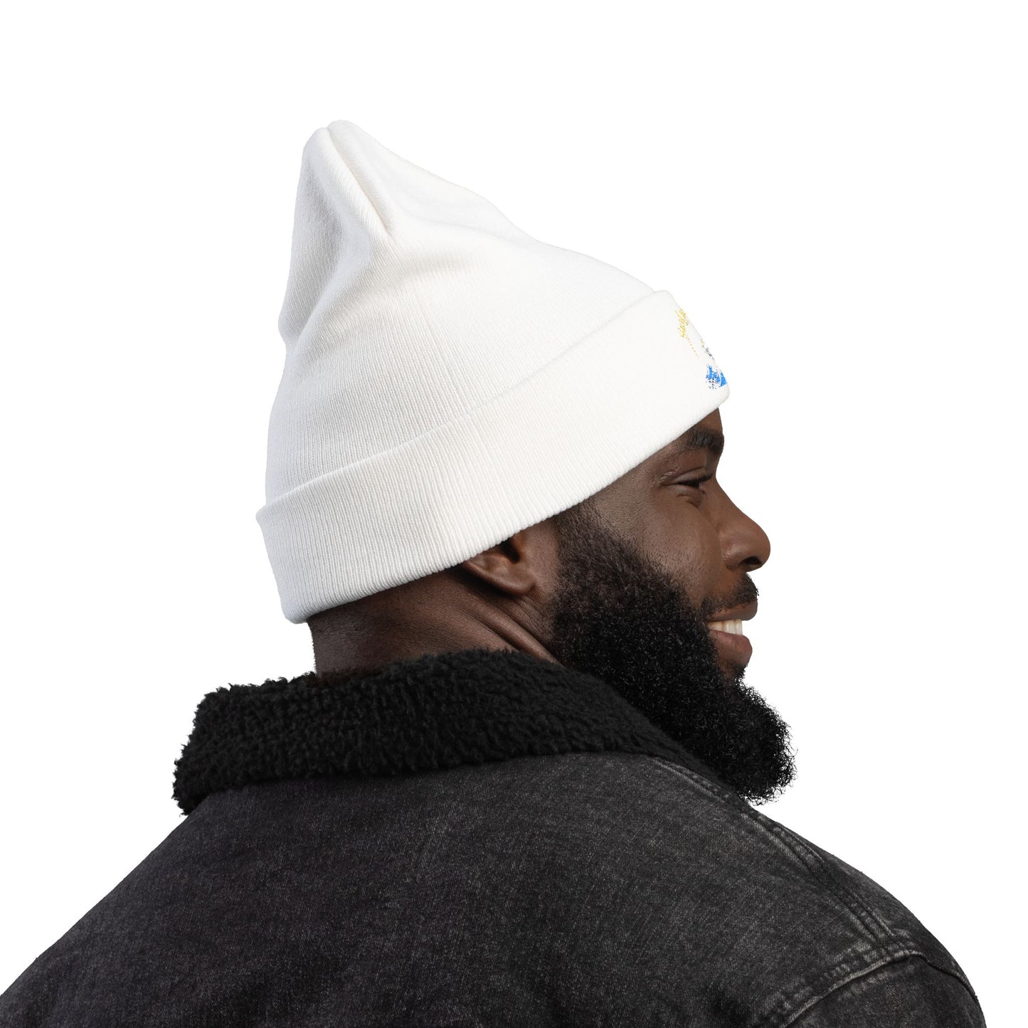 Surf your waves beanie Embroidered! , Meditation Gift, Yoga Beanie, Casual Streetwear Accessory