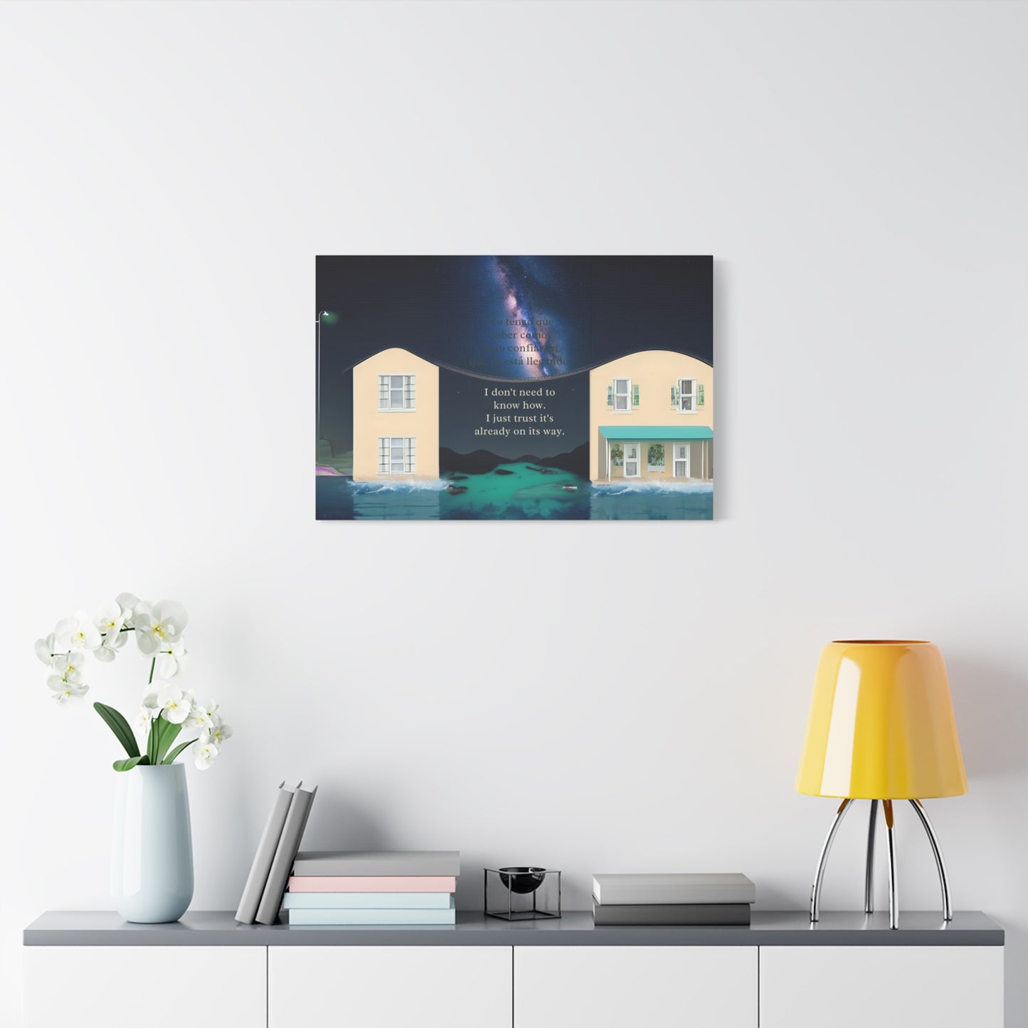 "PARARELL HOUSE" Inspirational Canvas Art Print, Motivational Home Decor, Gift for New Beginnings, Positive Vibes Wall Art, Home Office Decoration, [...]