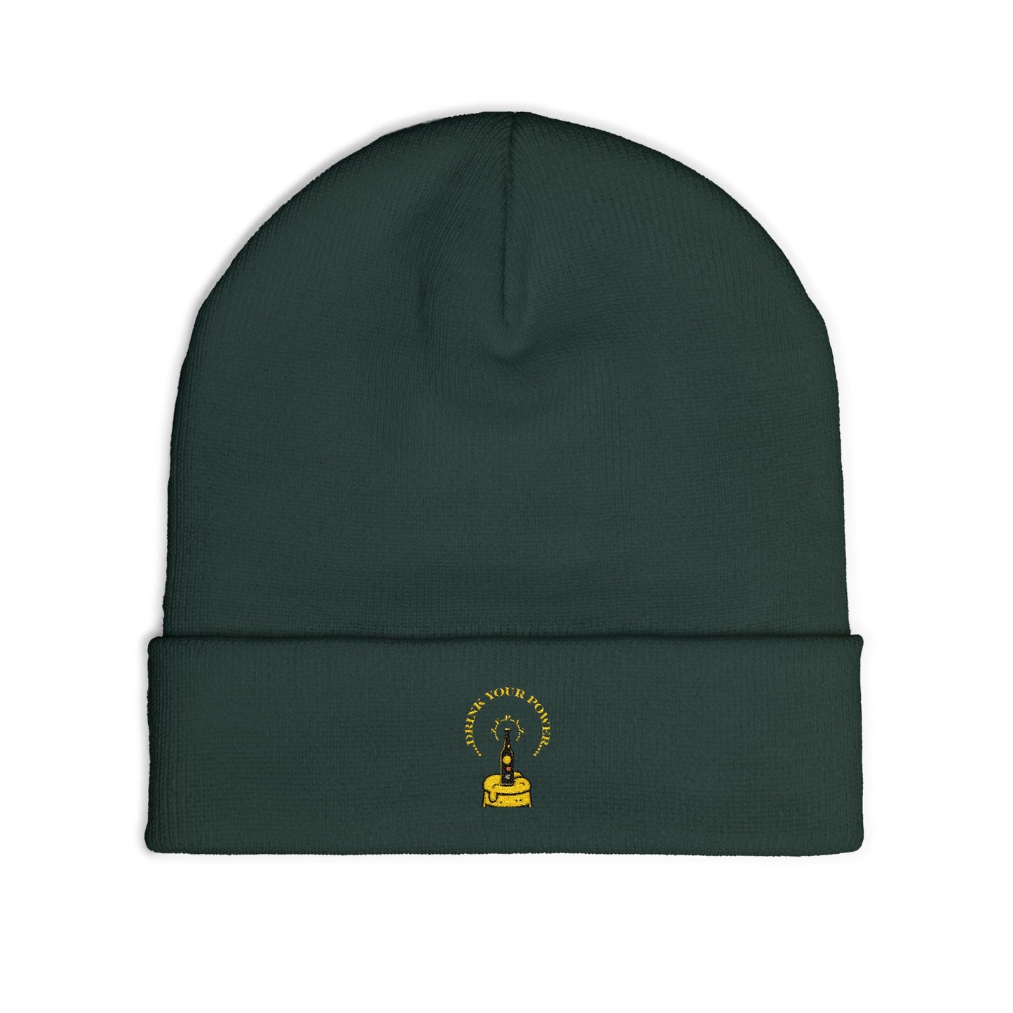 Mindful Drink your power beanie Embroidered , Meditation Gift, Yoga Beanie, Casual Streetwear Accessory