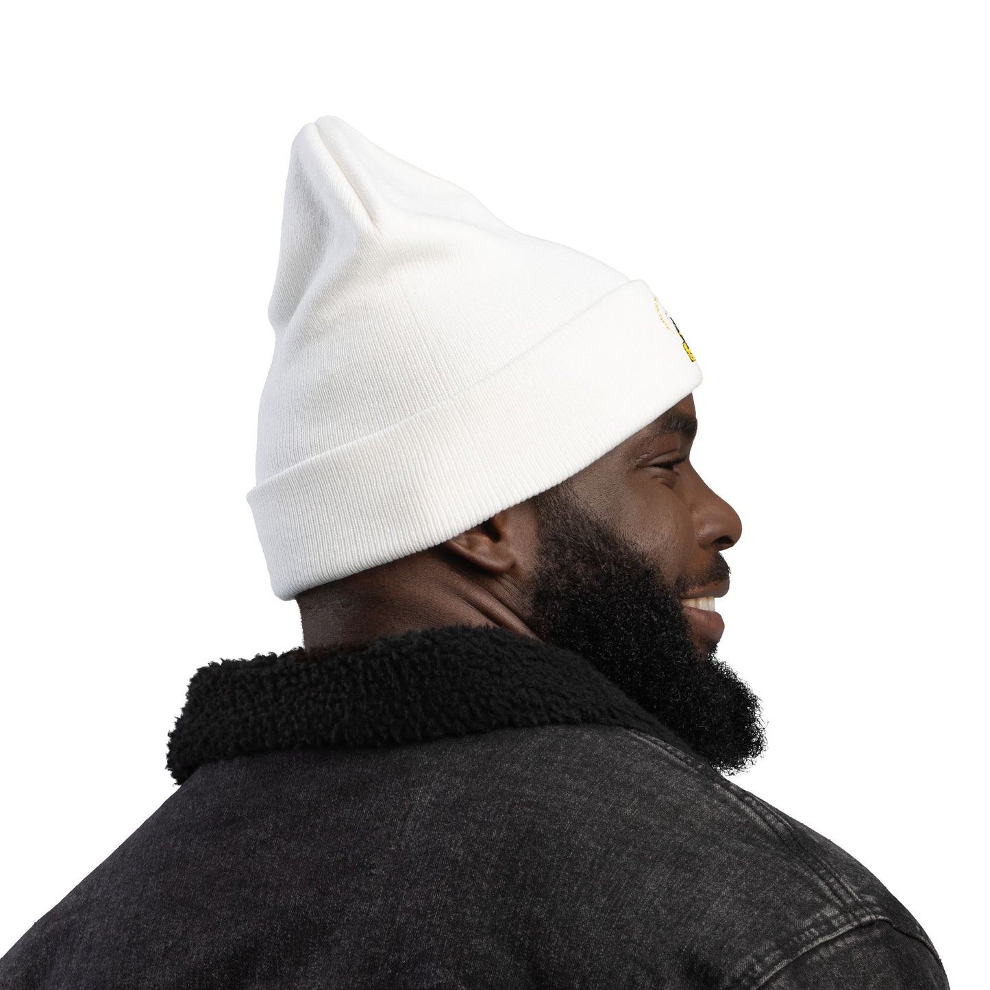 Mindful Drink your power beanie Embroidered , Meditation Gift, Yoga Beanie, Casual Streetwear Accessory