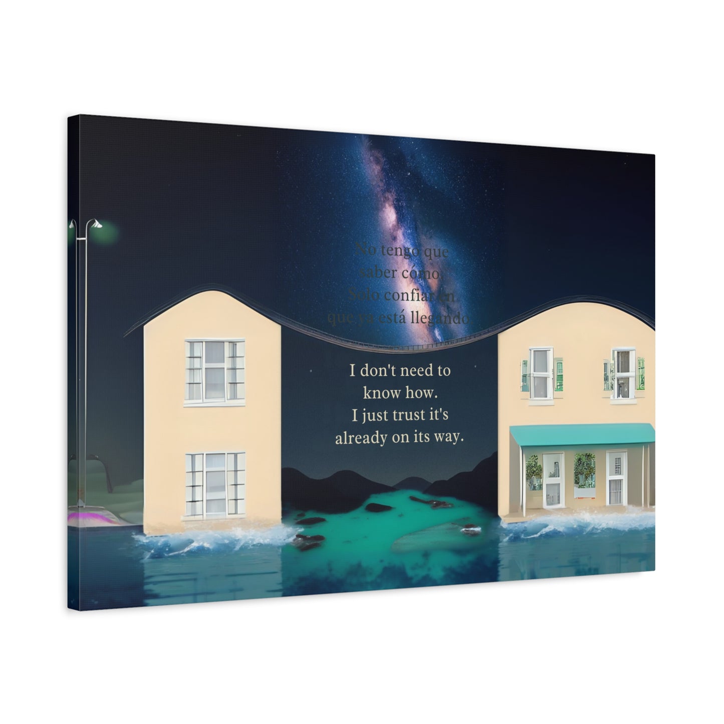 "PARARELL HOUSE" Inspirational Canvas Art Print, Motivational Home Decor, Gift for New Beginnings, Positive Vibes Wall Art, Home Office Decoration, [...]
