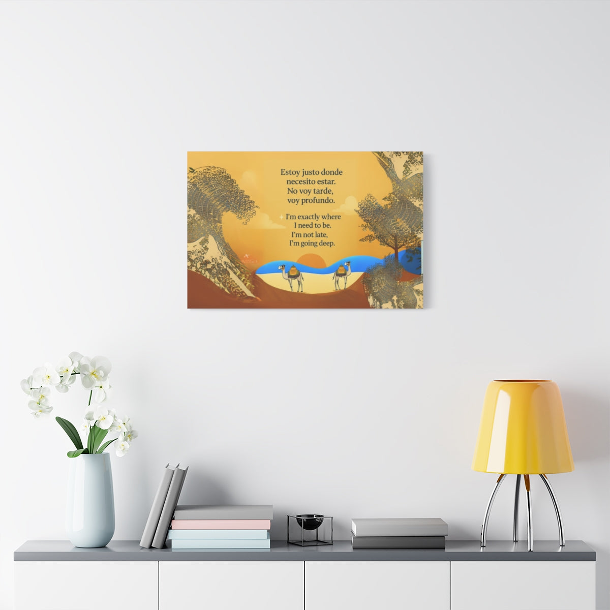 Funny abundance and flow-mindful canvas set 3