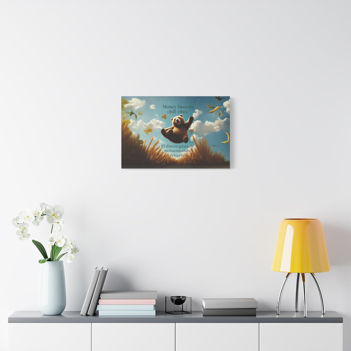 Funny abundance and flow-mindful canvas set 3