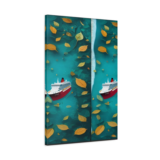 "Serene Beach" Triptych Canvas