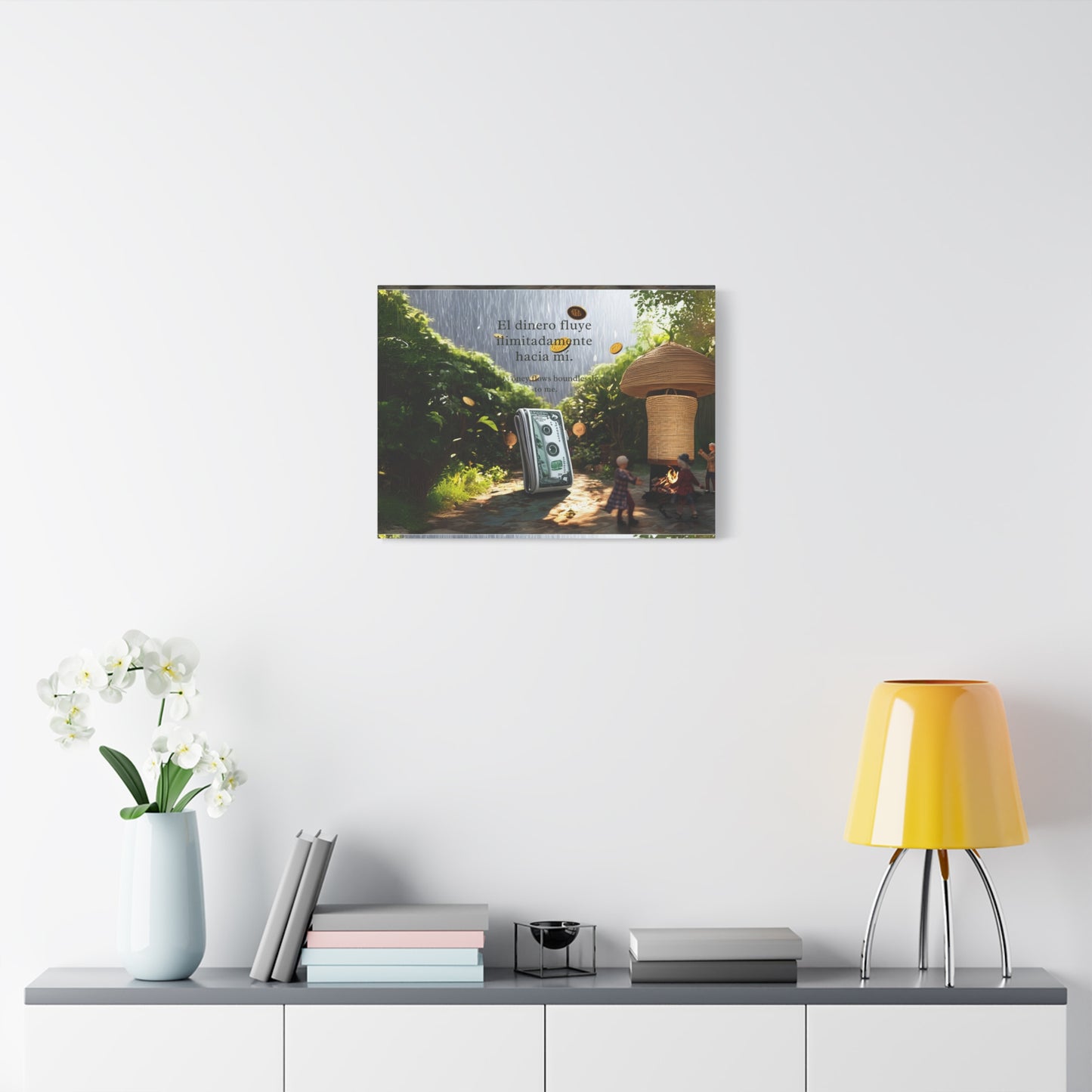 "Love and harmony" Motivational Canvas Art, Positive Wall Decor, Inspirational Quote, Home Office Artwork, Gift for Entrepreneurs, Money Affirmation