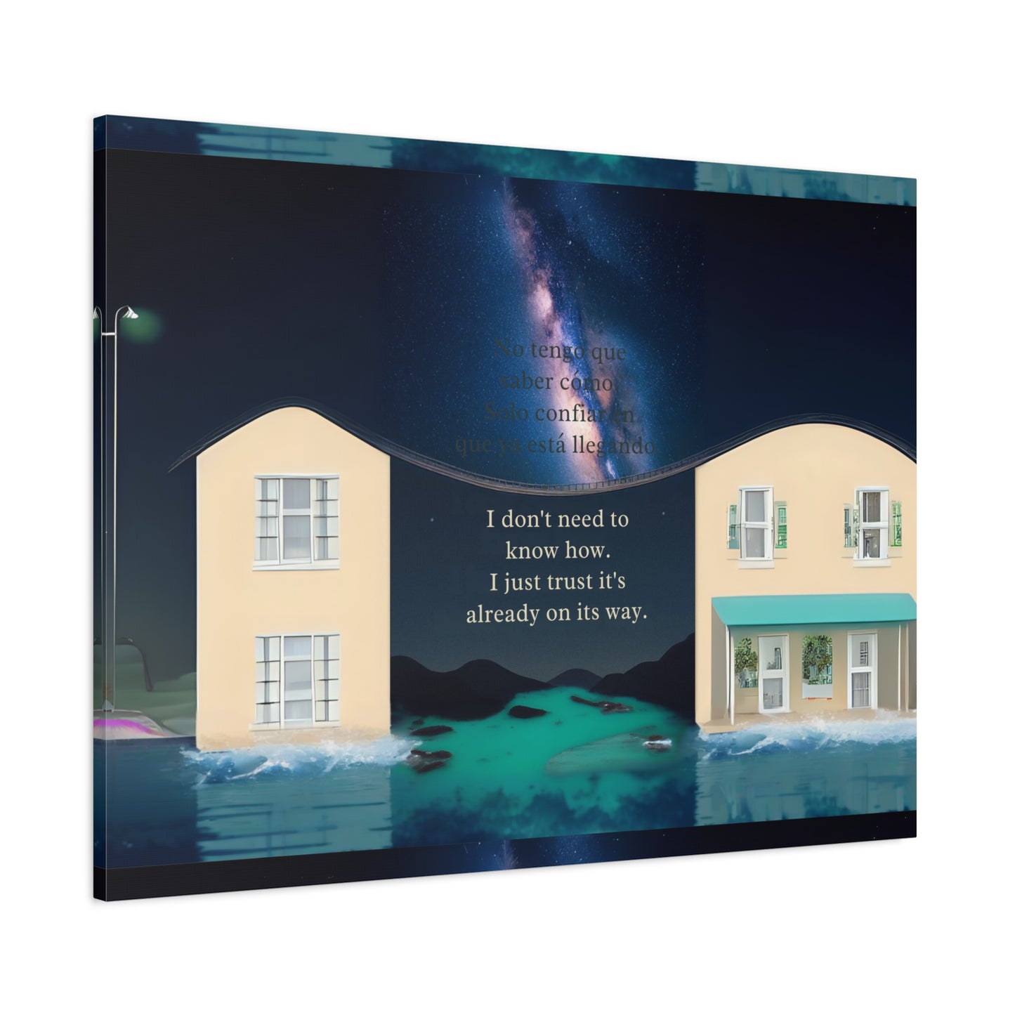 "PARARELL HOUSE" Inspirational Canvas Art Print, Motivational Home Decor, Gift for New Beginnings, Positive Vibes Wall Art, Home Office Decoration, [...]
