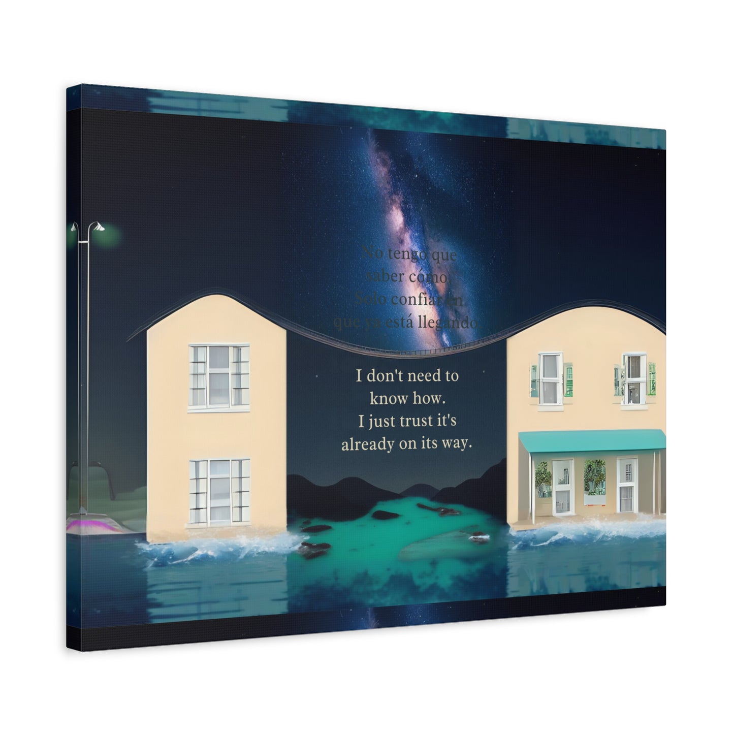 "PARARELL HOUSE" Inspirational Canvas Art Print, Motivational Home Decor, Gift for New Beginnings, Positive Vibes Wall Art, Home Office Decoration, [...]