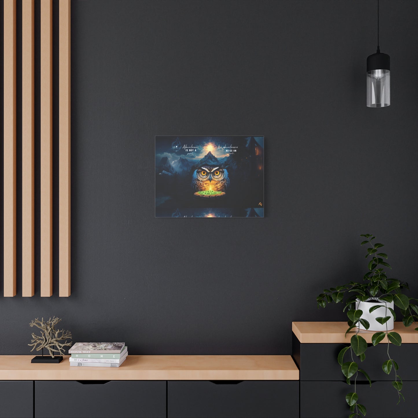 "Mystical Owl" Canvas Art, Enchanting Wall Decor for Nature Lovers, Spiritual Home Decoration, Unique Gift for All Occasions, Fantasy Artwork