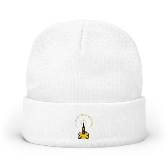 Mindful Drink your power beanie Embroidered , Meditation Gift, Yoga Beanie, Casual Streetwear Accessory