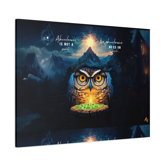 "Mystical Owl" Canvas Art, Enchanting Wall Decor for Nature Lovers, Spiritual Home Decoration, Unique Gift for All Occasions, Fantasy Artwork