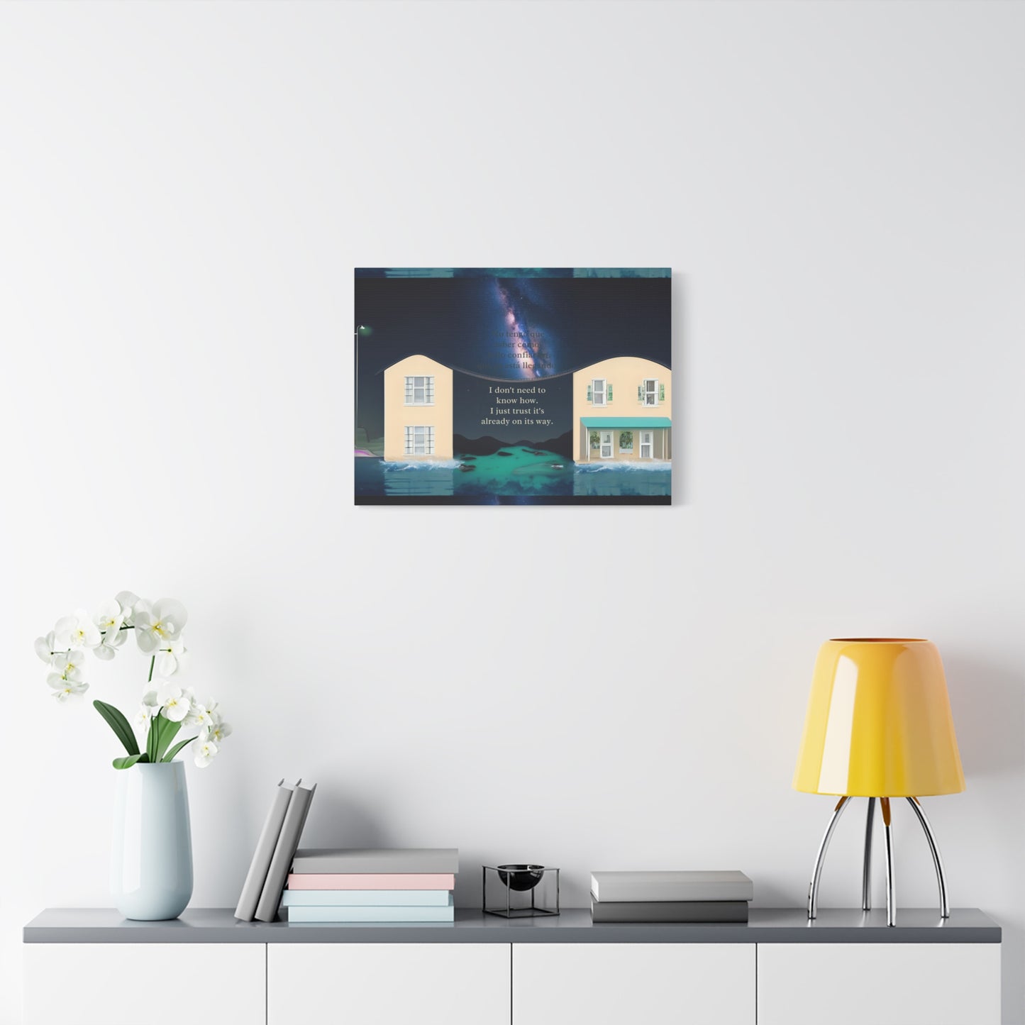 "PARARELL HOUSE" Inspirational Canvas Art Print, Motivational Home Decor, Gift for New Beginnings, Positive Vibes Wall Art, Home Office Decoration, [...]