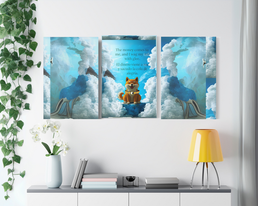 Cloud whispers triptych