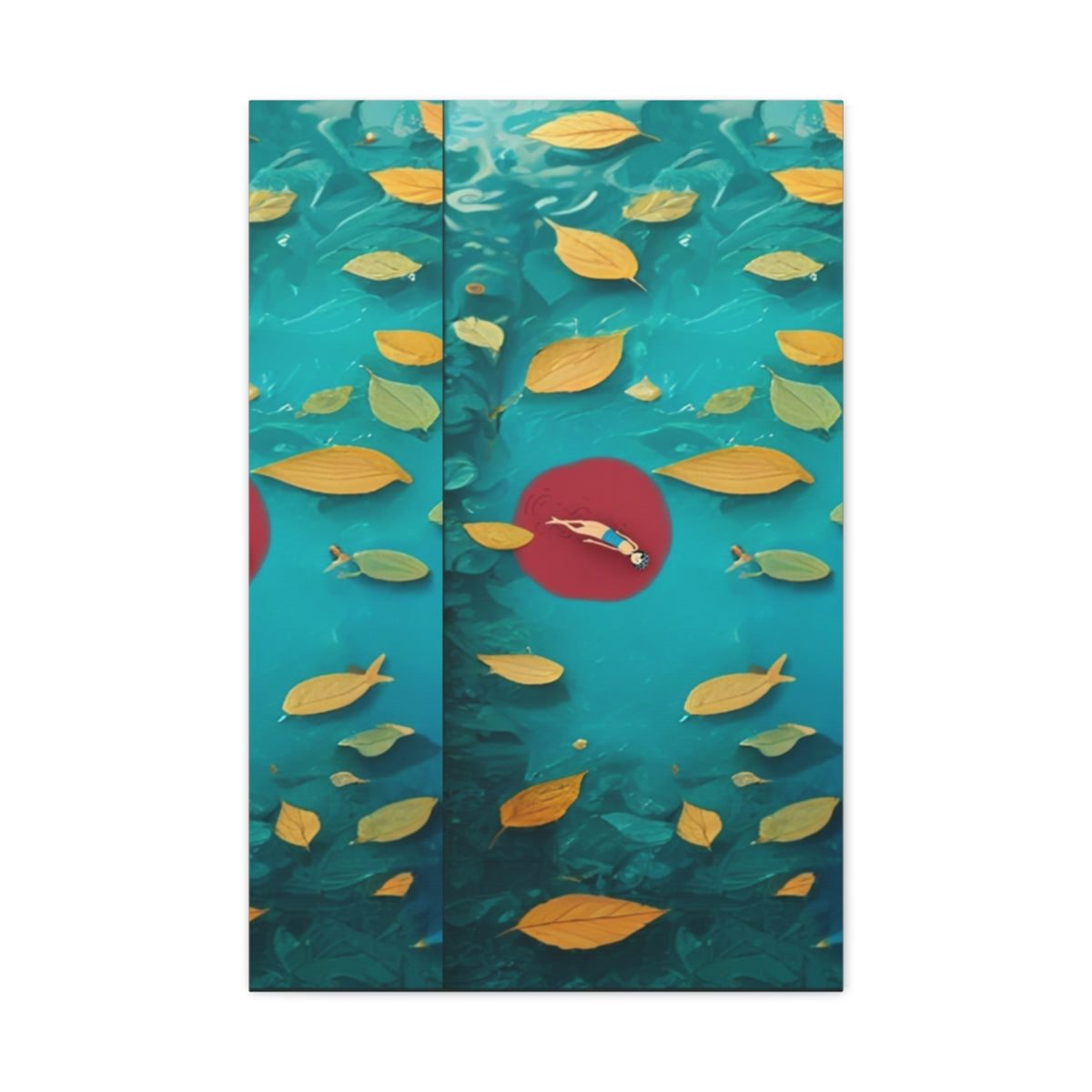 "Serene Beach" Triptych Canvas