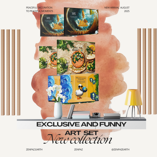 “Playful Universe Canvas Set – Dog, Pig & Duck Inspirational Wall Art”